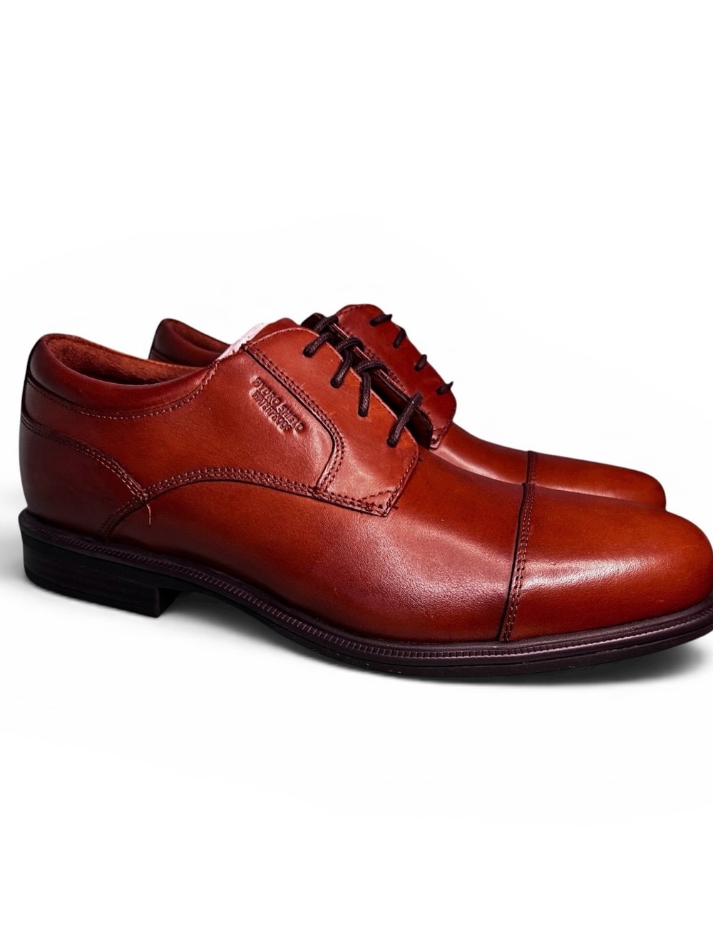 Rockport Brown Cap Toe Waterproof Hydro Shield Oxfords Size 7.5 New without Box